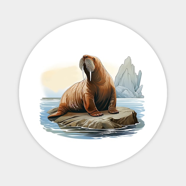 Walrus Magnet by zooleisurelife